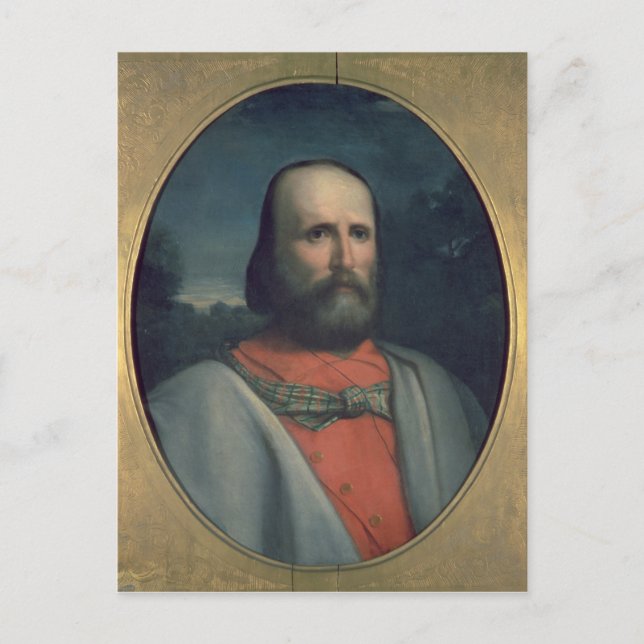 Portrait von Giuseppe Garibaldi 2 Postkarte (Vorderseite)