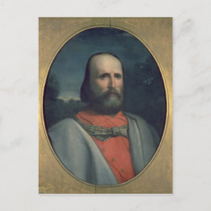 Portrait von Giuseppe Garibaldi 2 Postkarte