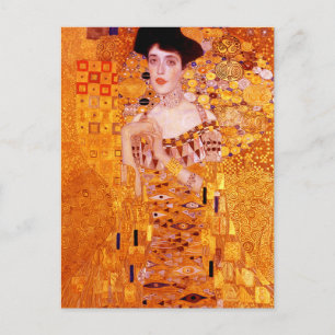 Portrait von Gustav Klimt Postkarte