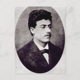 Portrait von Gustav Mahler, 1878 Postkarte