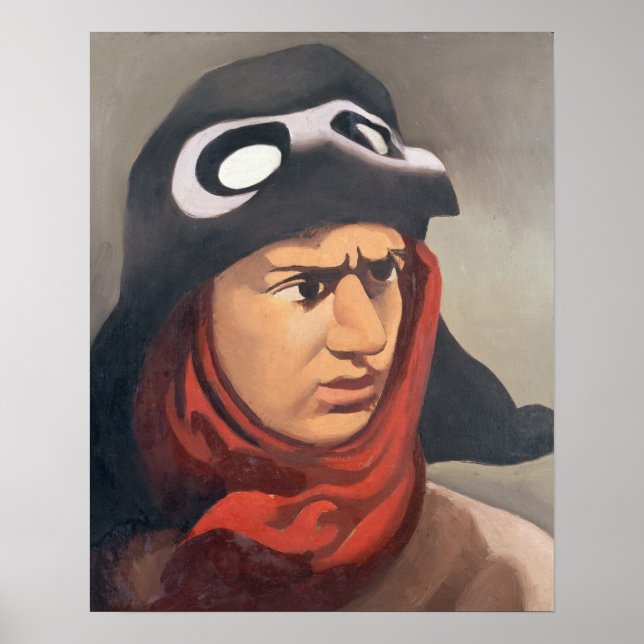 Portrait von Guynemer, 1921-23 Poster (Vorne)