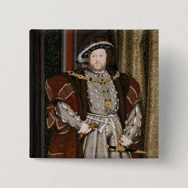 Portrait von Heinrich VIII (Hans Holbein der Jünge Button (Vorderseite)