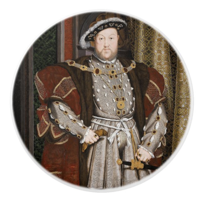 Portrait von Heinrich VIII (Hans Holbein der Jünge Keramikknauf (Vorderseite)