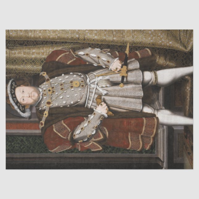 Portrait von Heinrich VIII (Hans Holbein der Jünge Seidenpapier (Vorderseite)