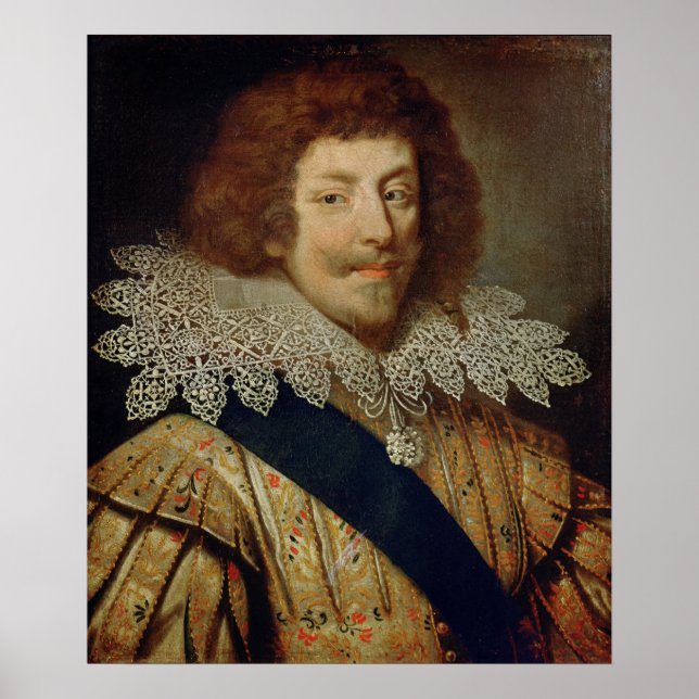 Portrait von Henri Duke von Montmorency Poster (Vorne)