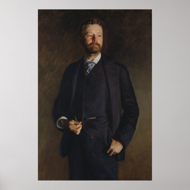 Portrait von Henry Cabot Lodge von JS Sargent Poster (Vorne)