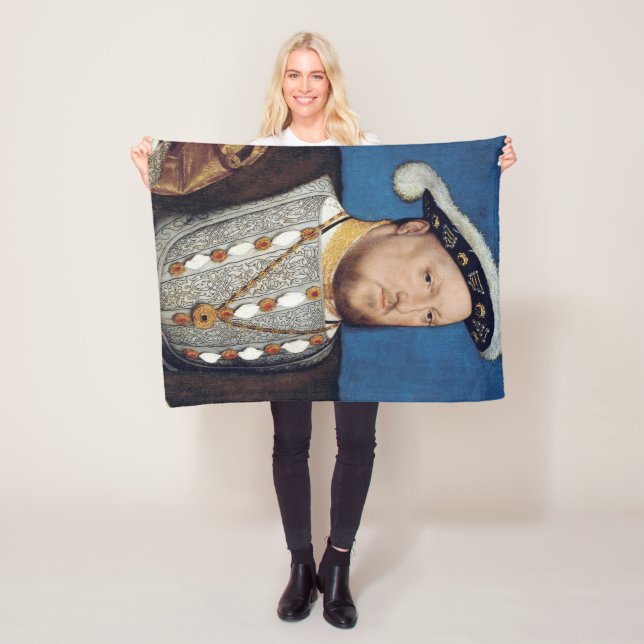 Portrait von Henry VIII von England, Holbein Fleecedecke (Beispiel)