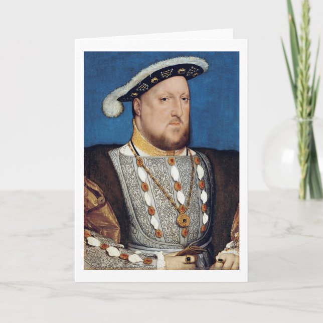 Portrait von Henry VIII von England, Holbein Karte (Vorderseite)