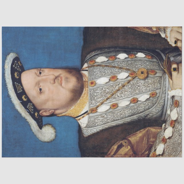 Portrait von Henry VIII von England, Holbein Seidenpapier (Vorderseite)