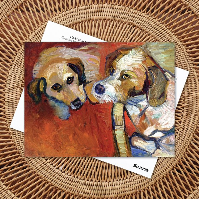 Portrait von Hunden Suzanne Valadon Postkarte (Von Creator hochgeladen)