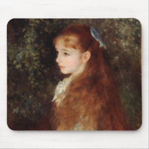 Portrait von Irene - Renoir Impressionist Malerei Mousepad