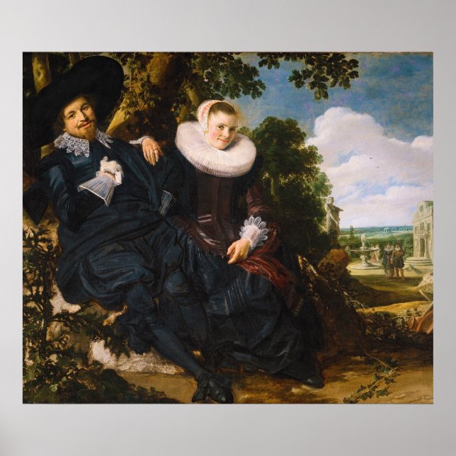 Portrait von Isaac Massa en Beatrix van der Laen Poster (Vorne)