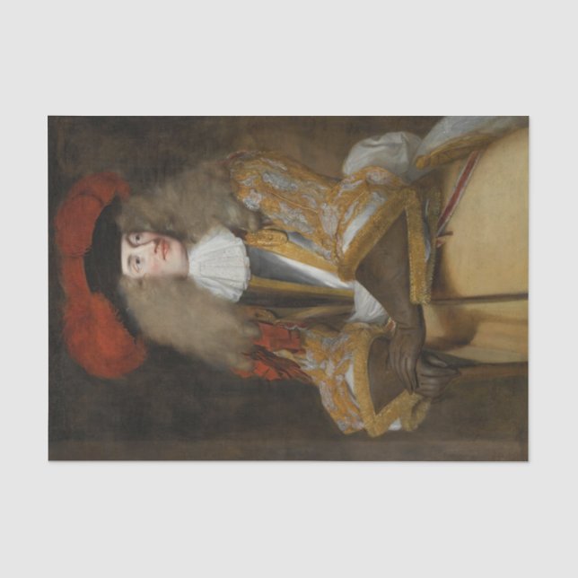 Portrait von Jacques de Goyon III von Henri Gascar Seidenpapier (Vorderseite)
