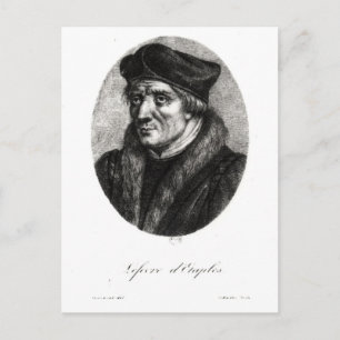 Portrait von Jacques Lefevre d'Etaples Postkarte