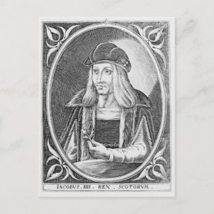 Portrait von James IV von Schottland Postkarte