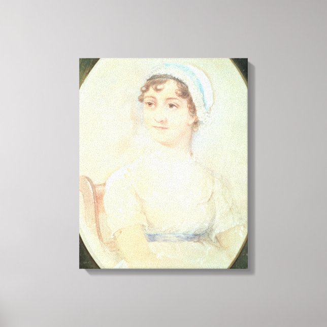 Portrait von Jane Austen Leinwanddruck (Vorderseite)