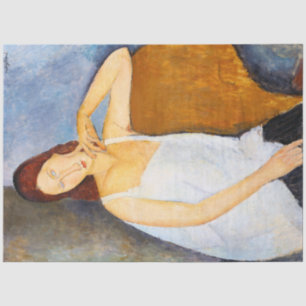 Portrait von Jeanne Hebuterne, Modigliani Seidenpapier