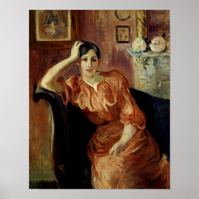 Portrait von Jeanne Pontillon Poster (Vorne)