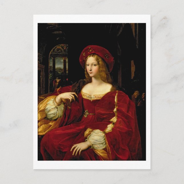 Portrait von Jeanne von Aragon (c.1500-77) Ehefrau Postkarte (Vorderseite)