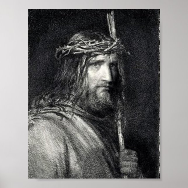 Portrait von Jesus Christus Poster (Vorne)