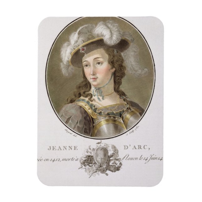 Portrait von Joan of Arc (1412-31), 1787 (gefärbt) Magnet (Vertikal)