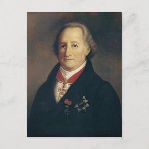 Portrait von Johann Wolfgang von Goethe Postkarte