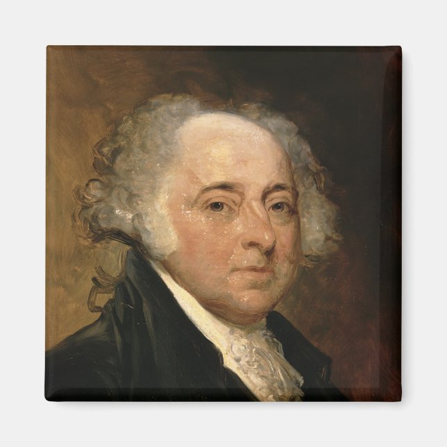 Portrait von John Adams Magnet (Vorne)
