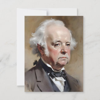 Portrait von John Adams - US-Präsidenten Feiertagskarte