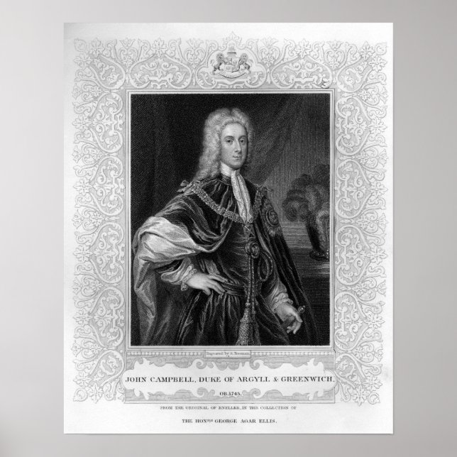 Portrait von John Campbell Poster (Vorne)