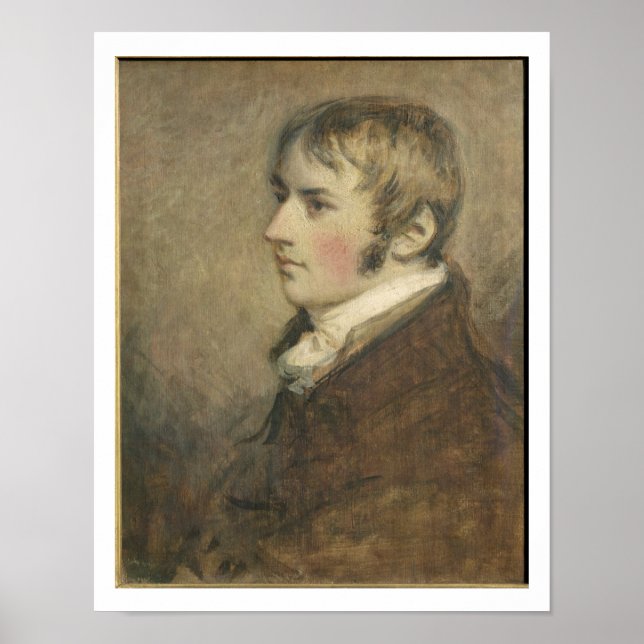 Portrait von John Constable (1776-1837), zwanzig J Poster (Vorne)