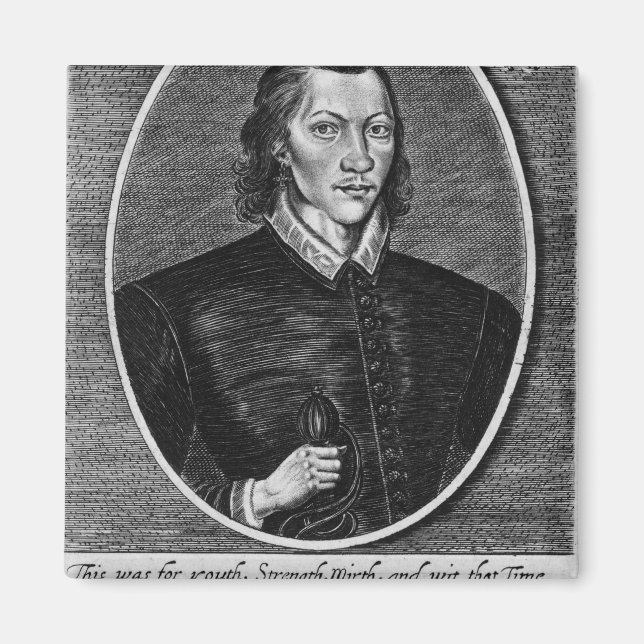 Portrait von John Donne Magnet (Vorne)