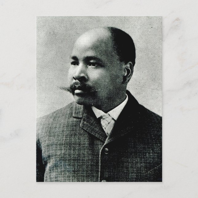 Portrait von John Dube Postkarte (Vorderseite)
