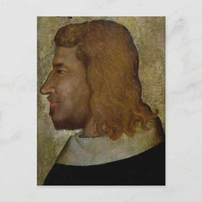 Portrait von John II., dem "Guten' König von Frank Postkarte (Vorderseite)