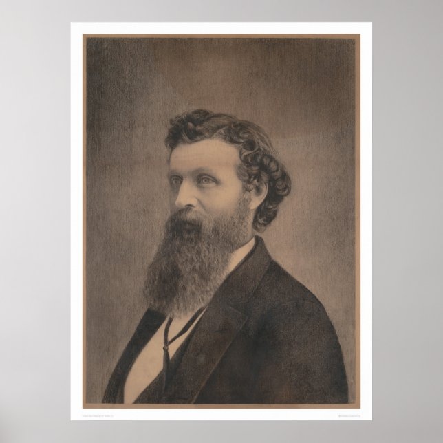 Portrait von John Muir (1349) Poster (Vorne)