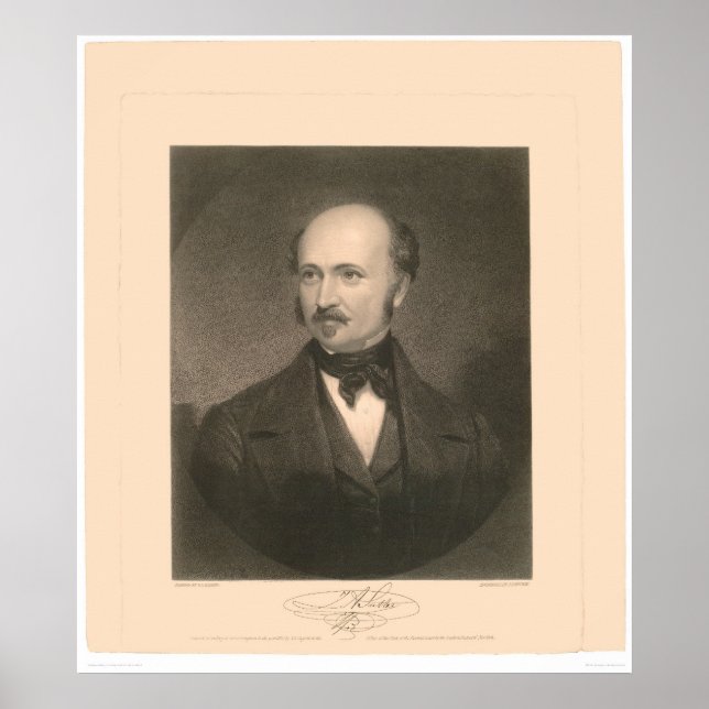 Portrait von John Sutter (1679A) - restauriert Poster (Vorne)