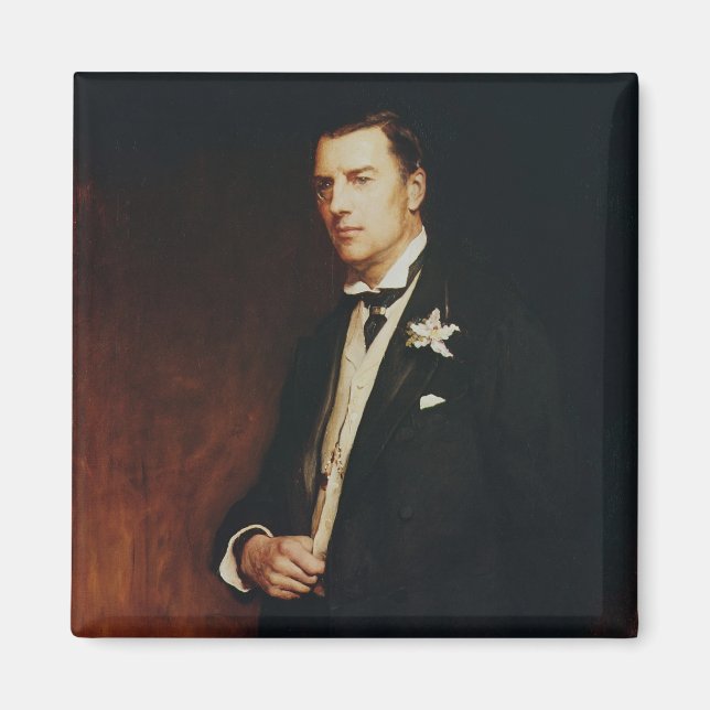 Portrait von Joseph Chamberlain, 1886 Magnet (Vorne)