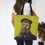 Portrait von Joseph Roulin | Vincent van Gogh Tasche<br><div class="desc">Die Porträtserie von Vincent van Gogh über Joseph Roulin, den Postman in Arles, ist eine herzliche Hommage an seinen nahen Freund und Vertrauten. Die zwischen 1888 und 1889 angestrichenen Arbeiten zeigen Van Gogh's postimpressionistischen Stil mit kühnen Farben, dynamischen Pinselstrichen und expressivem Charakter. Jedes Portrait spiegelt Van Gogh’s Bewunderung für Roulin...</div>