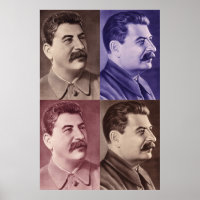 Portrait von Joseph Stalin Poster