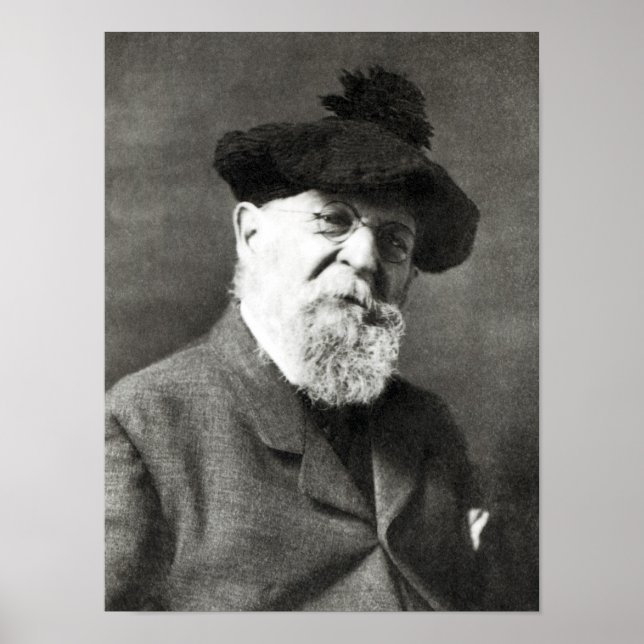 Portrait von Joseph Wolf Poster (Vorne)