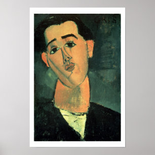 Portrait von Juan Gris (1887-1927) 1915 (Öl auf Do Poster