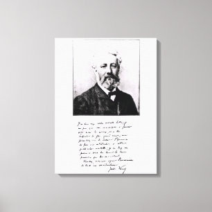 Portrait von Jules Verne Leinwanddruck