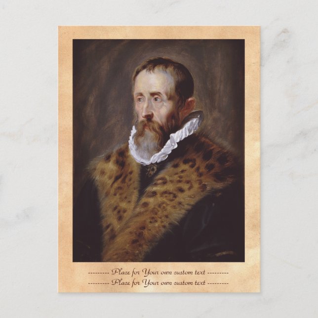 Portrait von Justus Lipsius Paul Peter Rubens Postkarte (Vorderseite)