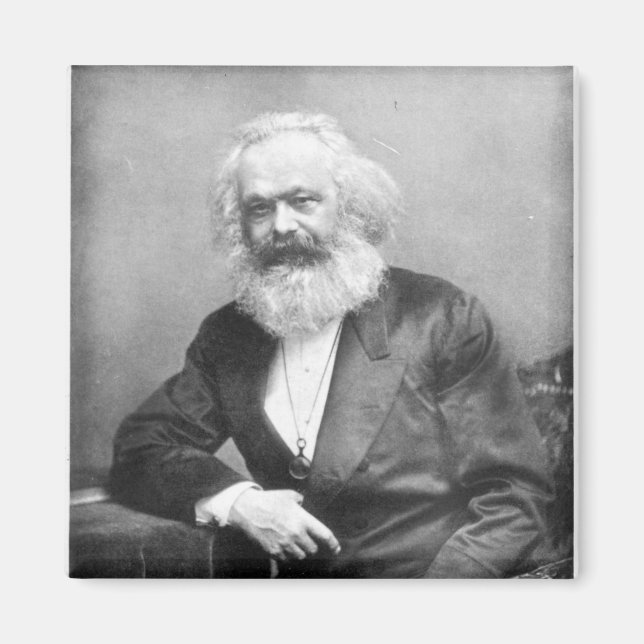 Portrait von Karl Marx Magnet (Vorne)