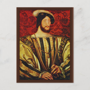 Portrait von König Franziskus I. von Frankreich, v Postkarte