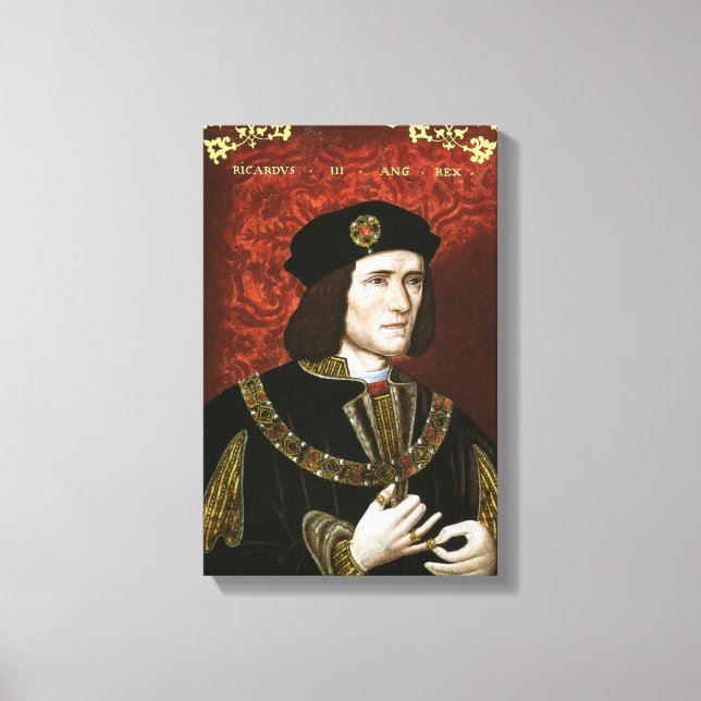Portrait von König Richard III Leinwanddruck (Vorderseite)