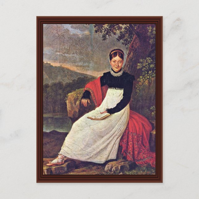 Portrait von Königin Caroline Postkarte (Vorderseite)