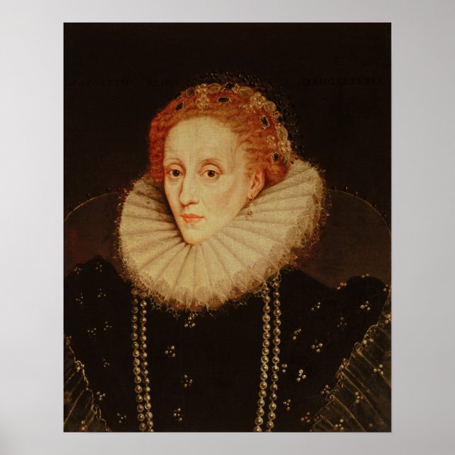 Portrait von Königin Elizabeth I. Poster (Vorne)