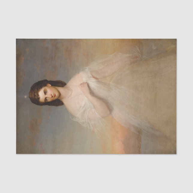 Portrait von Königin Maria Sophie von Neapel Seidenpapier (Vorderseite)
