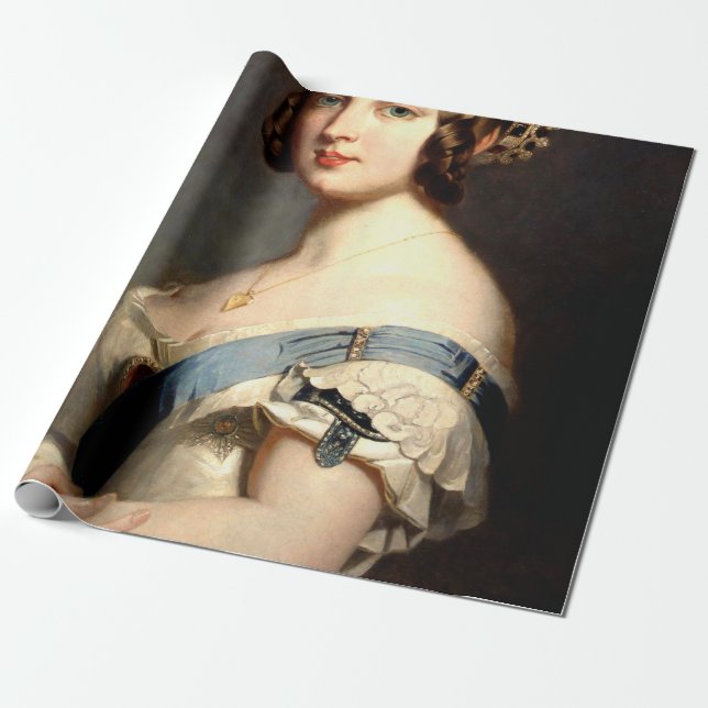 Portrait von Königin Victoria Geschenkpapier (Ungerollt)