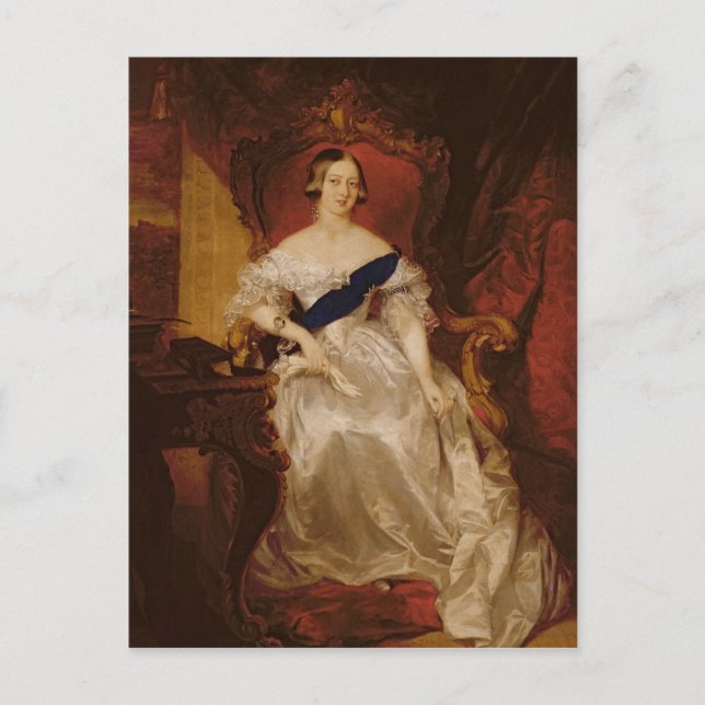Portrait von Königin Victoria Postkarte (Vorderseite)